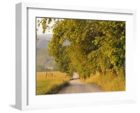 Country Road, Great Smoky Mountains National Park, Cades Cove, Tennessee, USA-Adam Jones-Framed Photographic Print