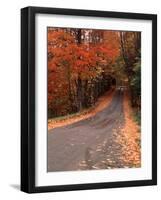 Country Road in Autumn, Vermont, USA-Charles Sleicher-Framed Photographic Print