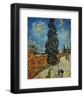 Country Road in Provence by Night, c.1890-Vincent van Gogh-Framed Art Print