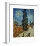 Country Road in Provence by Night, c.1890-Vincent van Gogh-Framed Art Print