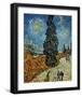 Country Road in Provence by Night, c.1890-Vincent van Gogh-Framed Art Print