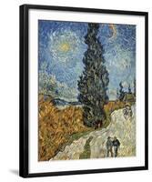 Country Road in Provence by Night, c. 1890-Vincent van Gogh-Framed Art Print