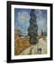 Country Road in Provence by Night, c. 1890-Vincent van Gogh-Framed Art Print