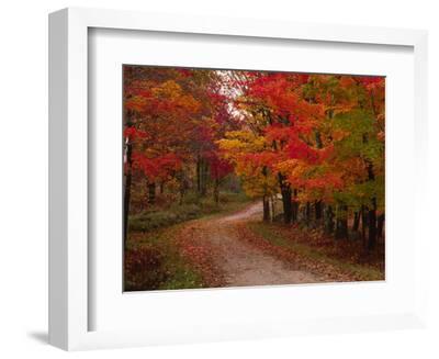 'Country Road in the Fall, Vermont, USA' Photographic Print - Charles ...