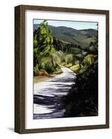 Country Road in Tuscany-Helen J. Vaughn-Framed Giclee Print