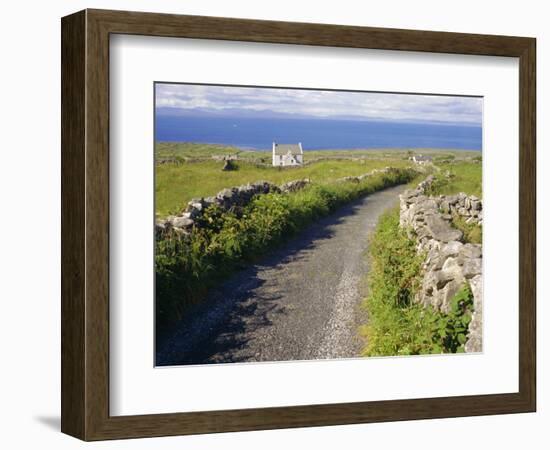 Country Road, Inishmore, Aran Islands, County Galway, Connacht, Republic of Ireland (Eire), Europe-Ken Gillham-Framed Photographic Print