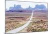 Country road, Monument Valley, Arizona, North America-Marco Simoni-Mounted Photographic Print