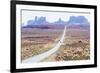 Country road, Monument Valley, Arizona, North America-Marco Simoni-Framed Photographic Print