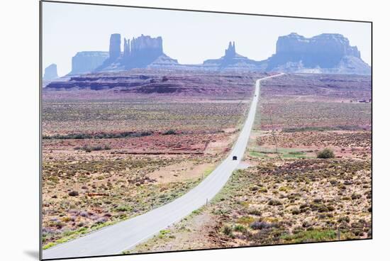 Country road, Monument Valley, Arizona, North America-Marco Simoni-Mounted Photographic Print