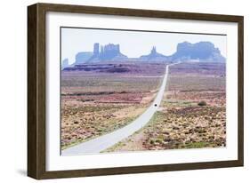 Country road, Monument Valley, Arizona, North America-Marco Simoni-Framed Photographic Print