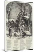 Country Road Scene in Winter-Myles Birket Foster-Mounted Giclee Print
