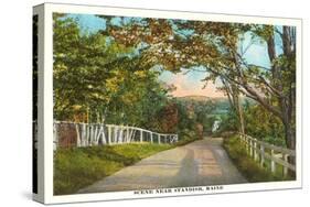 Country Road, Standish, Maine-null-Stretched Canvas