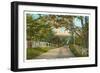 Country Road, Standish, Maine-null-Framed Art Print