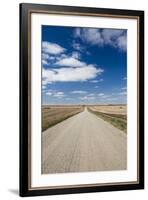 Country Road, Strasburg, North Dakota, USA-Walter Bibikow-Framed Photographic Print