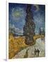 Country Road with Cypress and Star, 1890-Vincent van Gogh-Framed Giclee Print