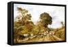 Country Road-John Linnell-Framed Stretched Canvas