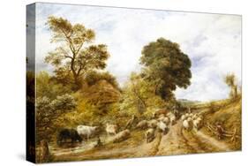 Country Road-John Linnell-Stretched Canvas