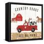 Country Roads III-Laura Marshall-Framed Stretched Canvas