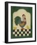 Country Rooster and Chicks-Debbie McMaster-Framed Giclee Print