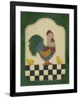 Country Rooster and Chicks-Debbie McMaster-Framed Giclee Print