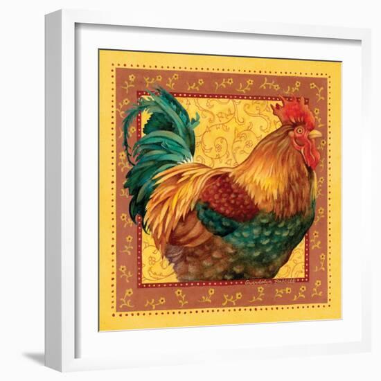 Country Rooster I-Gwendolyn Babbitt-Framed Art Print