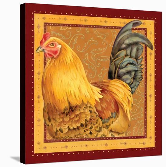 Country Rooster II-Gwendolyn Babbitt-Stretched Canvas