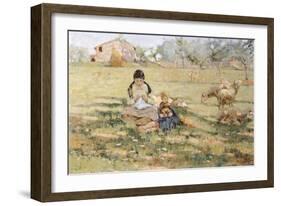 Country Scene, 1891-Niccolo Cannicci-Framed Giclee Print