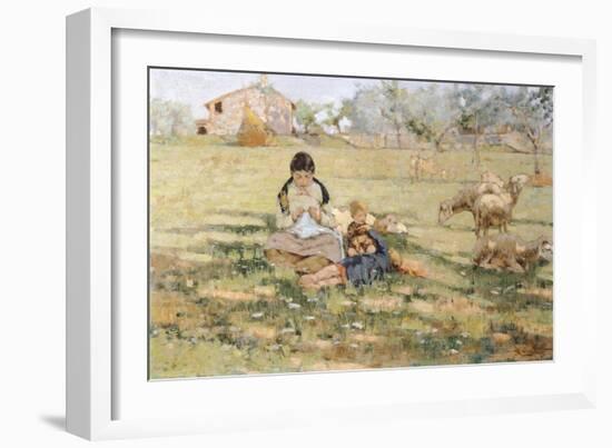 Country Scene, 1891-Niccolo Cannicci-Framed Giclee Print