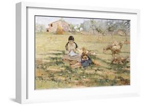 Country Scene, 1891-Niccolo Cannicci-Framed Giclee Print