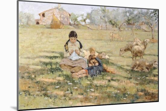 Country Scene, 1891-Niccolo Cannicci-Mounted Giclee Print