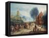 Country Scene-Adriaen van Stalbemt-Framed Stretched Canvas