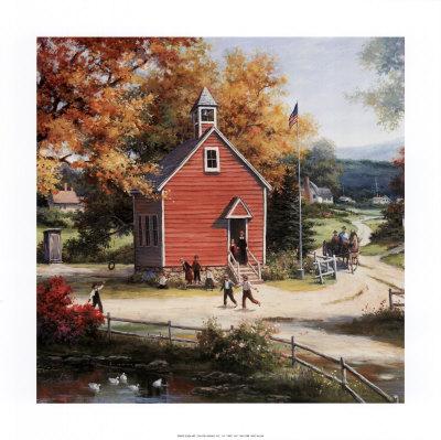 'Country Schoolhouse' Print T. C. Chiu