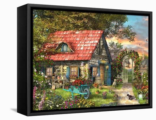Country Shed-Dominic Davison-Framed Stretched Canvas