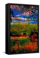 Country Side with a Cow.-André Burian-Framed Stretched Canvas