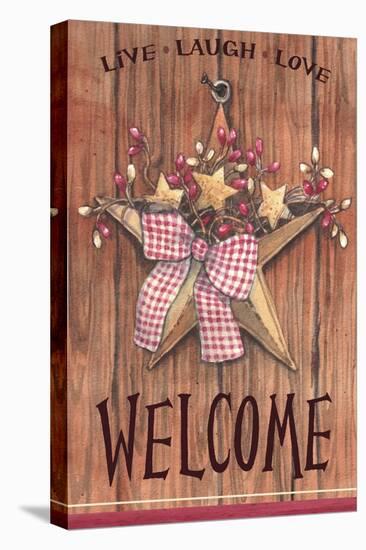 Country Star Welcome-Melinda Hipsher-Stretched Canvas