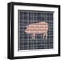 Country Style Pig-BG^Studio-Framed Art Print