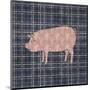 Country Style Pig-BG^Studio-Mounted Art Print