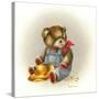 Country Teddy-Peggy Harris-Stretched Canvas