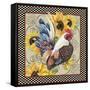 Country Time Rooster-B-Jean Plout-Framed Stretched Canvas