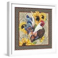 Country Time Rooster-B-Jean Plout-Framed Giclee Print