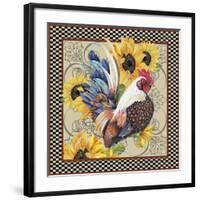 Country Time Rooster-B-Jean Plout-Framed Giclee Print