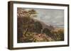 Country Track leading to Harlech Castle, 19th century, (1938)-David Cox the elder-Framed Giclee Print