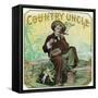 Country Uncle Brand Cigar Box Label-Lantern Press-Framed Stretched Canvas