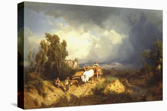 Country under a Storm-Andras Marko-Stretched Canvas