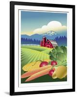 Country Vegetable Farm-Linda Braucht-Framed Giclee Print