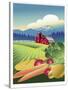 Country Vegetable Farm-Linda Braucht-Stretched Canvas