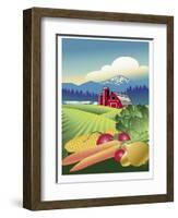 Country Vegetable Farm-Linda Braucht-Framed Giclee Print