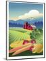 Country Vegetable Farm-Linda Braucht-Mounted Giclee Print