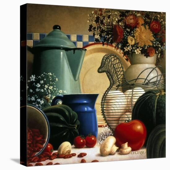 Country Vegetables-Dan Craig-Stretched Canvas