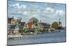 Country Village Along a Lake with Windmill in the Netherlands-Sheila Haddad-Mounted Photographic Print